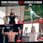 HPYGN Resistance Bands, Exercise Bands for Working Out, Workout Bands Men, Fitness Band with Handle, Door Anchor, Home Gym Equipment for Musle Training, Physical Therapy, Strength Training, Shape Body - Image 7