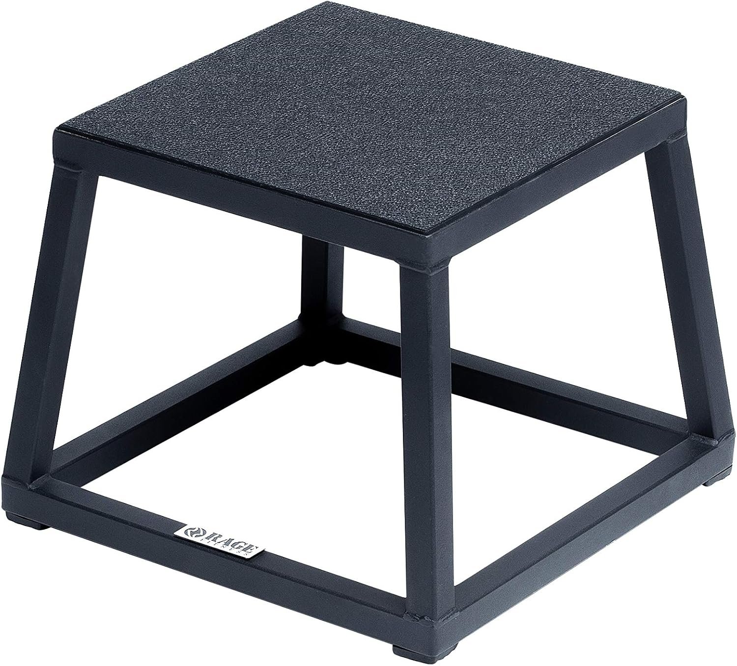 81m5jbZzU8L._AC_SL1500_.jpg Rage Fitness Steel Plyo Box 12-18-24 Inch High Anti-Slip Pre-Assembled Plyometric Jump Box for Home Gym Conditioning and Strength Training (Sold Individually) Plyometric Platform Step - Image 1