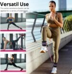 WALITO Ankle Resistance Bands with Cuffs, Exercise Bands for Legs and Butt, Booty Workout Equipment for Kickbacks and Hip Fitness Training - Image 6