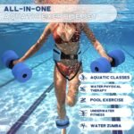 Hikeen 6-Piece Water Aerobics Pool Exercise Equipment, Aqua Aerobics Equipment Set,Includes High Density Water Dumbbell Aqua Belt and Ankle Weights for Aquatic Therapy,Pool Fitness - Image 6