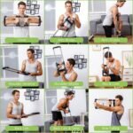 Push Down Bar Machine - Chest Expander at Home Workout Equipment, Arm Exerciser - Portable Spring Resistance Exercise Gym Kit for Home, Travel or Outdoors - Image 3
