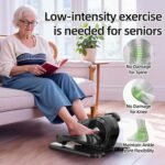 Under Desk Elliptical Exercise Machine with Remote Control & 12 Speeds, Quiet Elliptical Machine for Home Use, Ellipse Leg Exerciser as Seen on TV, Electric Leg Exerciser While Sitting for Seniors - Image 3