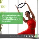 Gaiam Pilates Ring Fitness Circle - Lightweight & Durable Foam Padded Handles, Flexible Resistance Exercise Equipment for Toning Arms, Thighs/Legs & Core - Image 6
