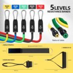 Door Anchor Strap and Resistance Bands for Working Out with Handles, Strength Training Equipment Exercise Bands for Full Body Workout, Non-Slip Multi Point Attachment for Home Gym Fitness - Image 4