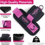 WALITO Ankle Resistance Bands with Cuffs, Exercise Bands for Legs and Butt, Booty Workout Equipment for Kickbacks and Hip Fitness Training - Image 2