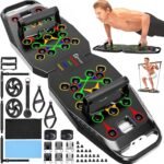 Push UP Board, Pilates Bar & Fitness Accessories, 25 in 1 Foldable Push up Bar at Home Gym, Workout Exercise Professional Push Up Strength Training Equipment for Man and Women