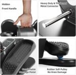 Under Desk Elliptical Exercise Machine with Remote Control & 12 Speeds, Quiet Elliptical Machine for Home Use, Ellipse Leg Exerciser as Seen on TV, Electric Leg Exerciser While Sitting for Seniors - Image 6