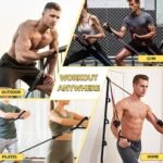 Door Anchor Strap and Resistance Bands for Working Out with Handles, Strength Training Equipment Exercise Bands for Full Body Workout, Non-Slip Multi Point Attachment for Home Gym Fitness - Image 8