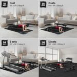 Gym Flooring Set - Interlocking EVA Soft Foam Floor Mat, 18 Pieces Puzzle Rubber Tiles Protective Ground Surface Protection, Play Workout Exercise Mats Underlay Matting Sports Pool Home Fitness Garage - Image 3