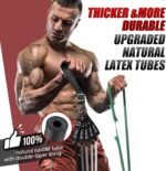 HPYGN Resistance Bands, Exercise Bands for Working Out, Workout Bands Men, Fitness Band with Handle, Door Anchor, Home Gym Equipment for Musle Training, Physical Therapy, Strength Training, Shape Body - Image 3