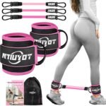Ankle Resistance Bands with Cuffs,Workout Sets for Women, Resistance Bands for Working Out, Exercise Band for Leg Booty, Home Gym Workout Equipment, Ankle Weights Fitness Band Set