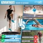 Jumpzylla Fitness Trampoline 40" or 48" | Foldable Mini Rebounder Trampoline for Adults with Bar | Durable, Quiet, Low-Impact Exercise Equipment for Indoor and Home Workouts (550 LBS Capacity) - Image 4