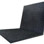 Goodhoily 2 Pack Heavy Duty Anti Vibration Pad 24" x 24"x0.6 Inch Rubber Vibration Pad -Sound Absorbing Mat- for Dryers, Fitness Equipmen,Audio Equipment(Square) Black