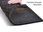 Goodhoily 2 Pack Heavy Duty Anti Vibration Pad 24" x 24"x0.6 Inch Rubber Vibration Pad -Sound Absorbing Mat- for Dryers, Fitness Equipmen,Audio Equipment(Square) Black - Image 3